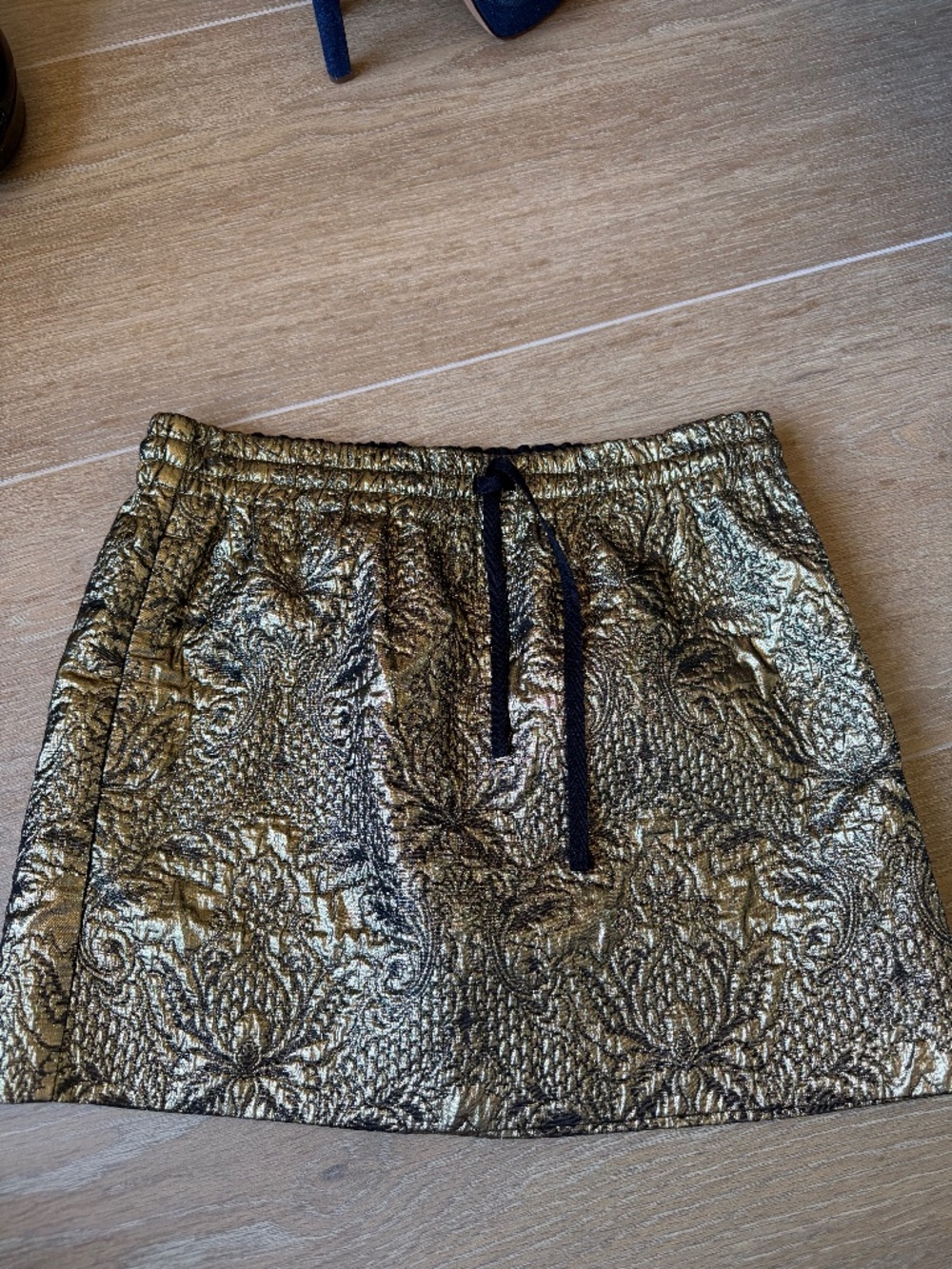 Zadig and Voltaire Gold Mini Skirt